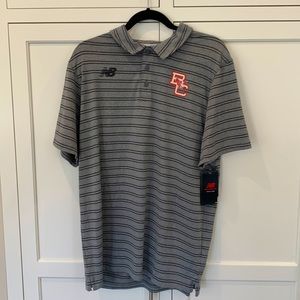 Men’s New Balance Boston College polo t-shirt. Gray. NEW with tag